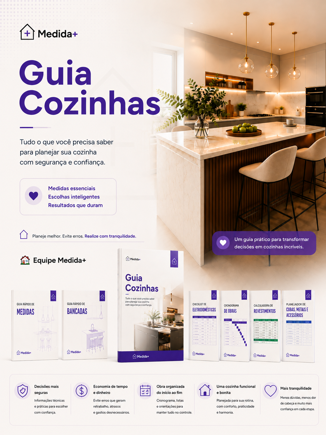 Benefícios de planejar a cozinha com o Kit Medida+